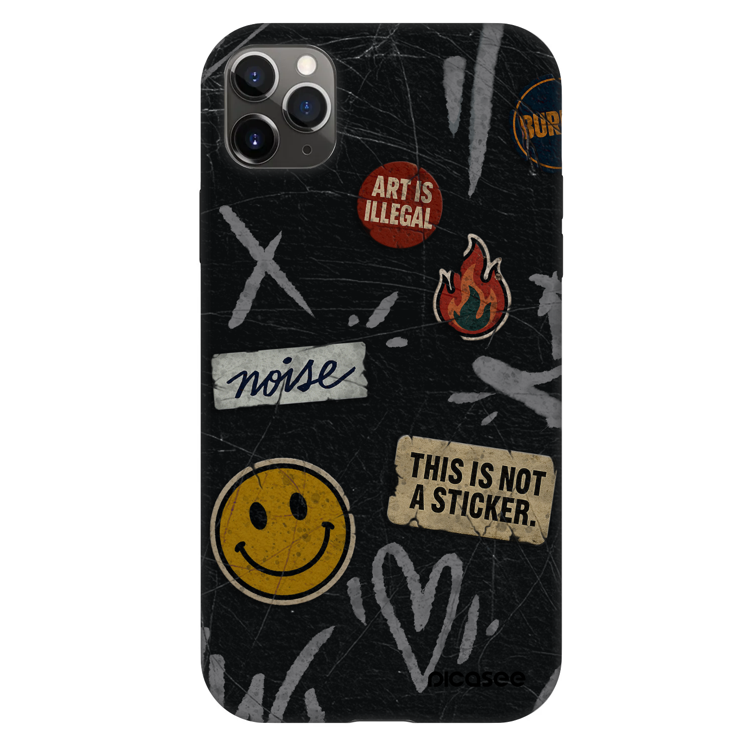 Picasee Fashion Case für Apple iPhone 11 Pro Max - STICKERS x TAGS