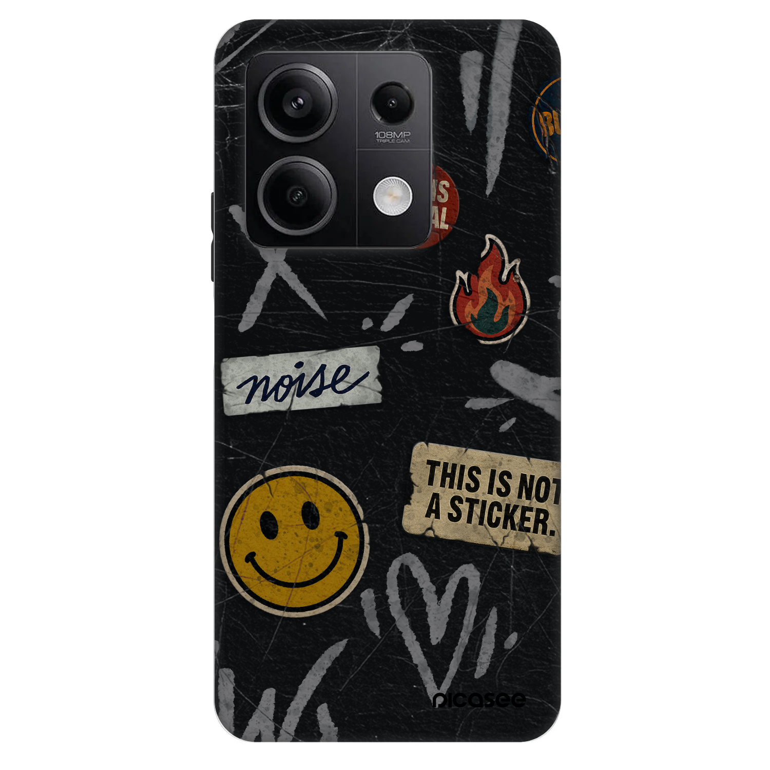 Picasee Fashion Case für Xiaomi Redmi Note 13 5G - STICKERS x TAGS