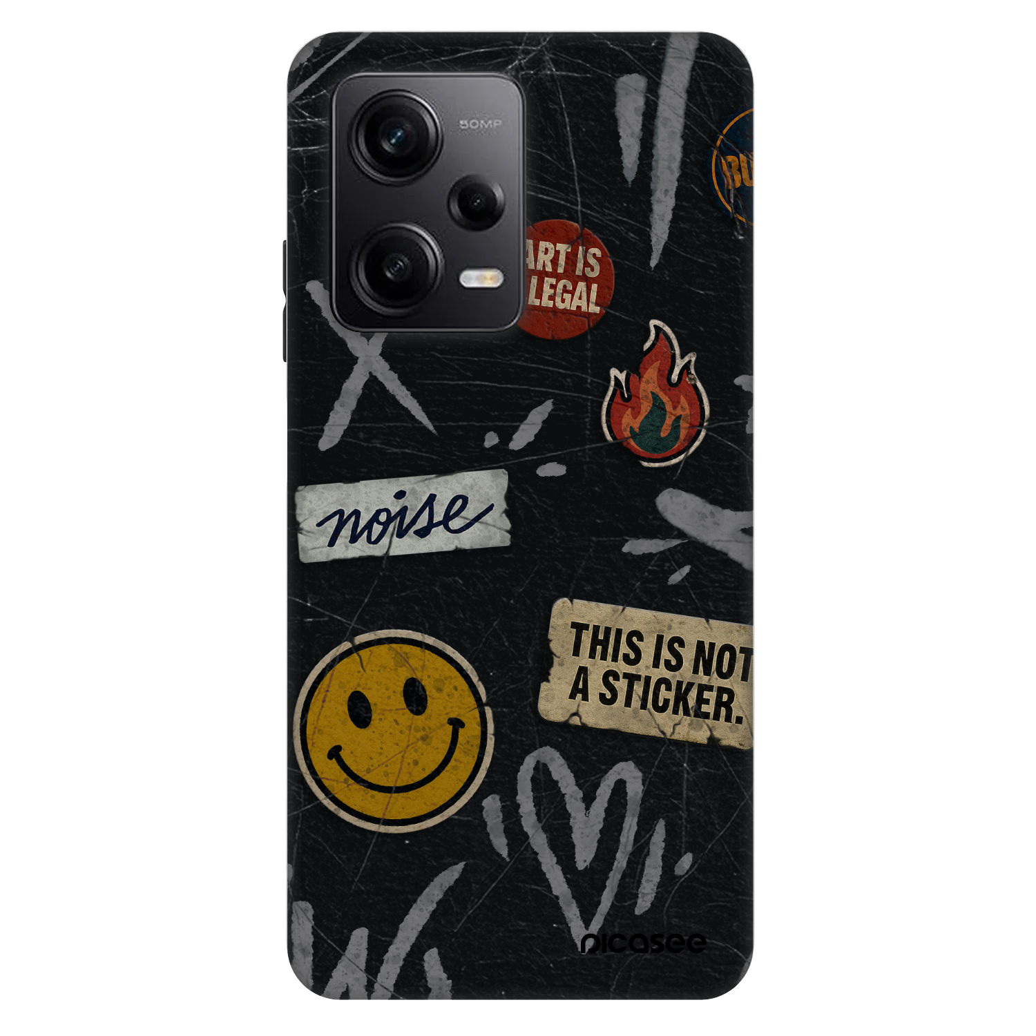 Picasee Fashion Case für Xiaomi Redmi Note 12 Pro 5G - STICKERS x TAGS