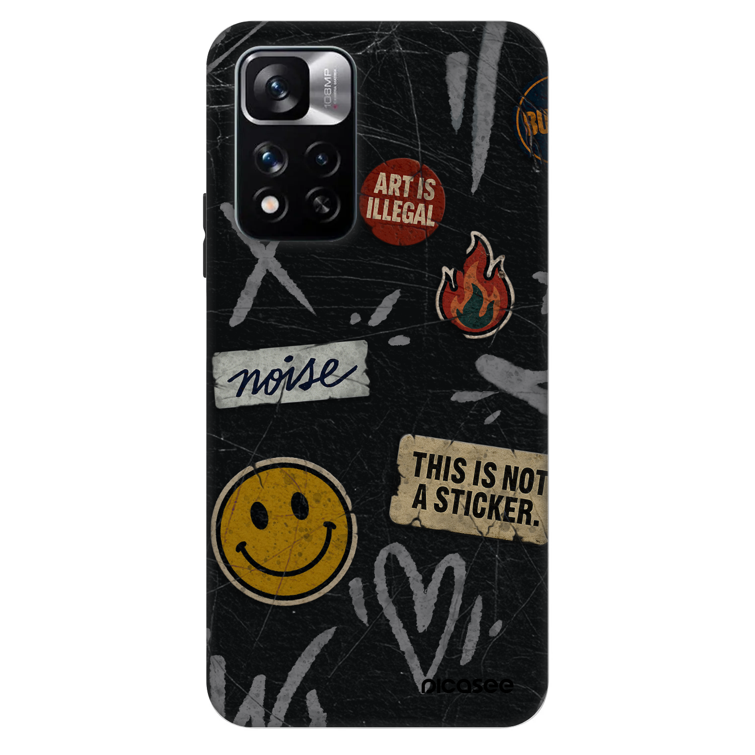 Picasee Fashion Case für Xiaomi Redmi Note 11 Pro 5G - STICKERS x TAGS