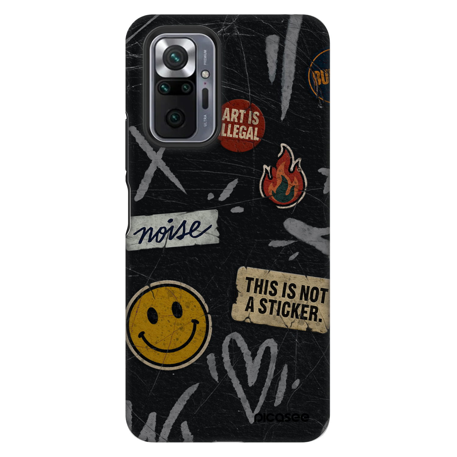 Picasee Fashion Case für Xiaomi Redmi Note 10 Pro - STICKERS x TAGS