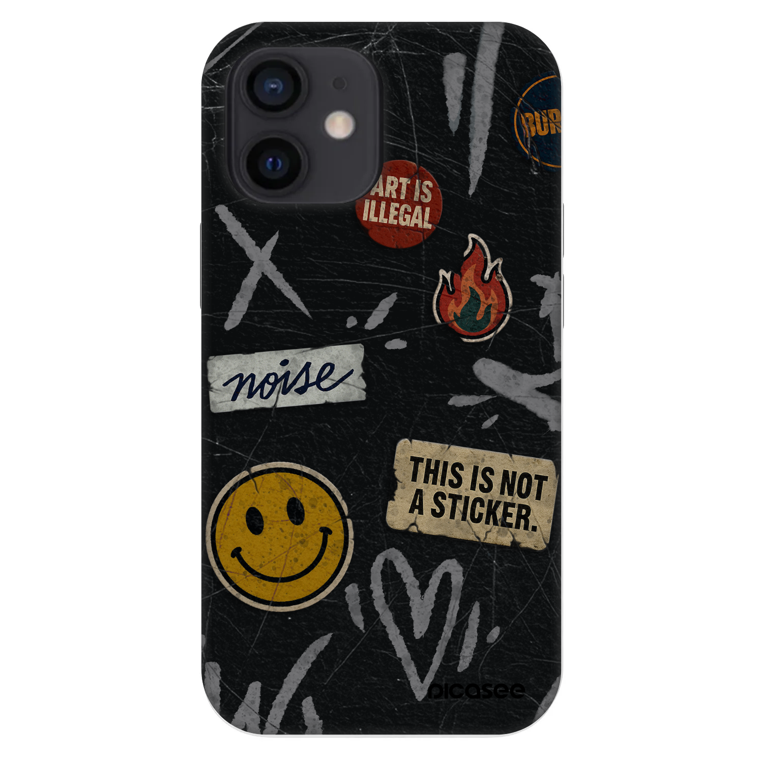 Picasee Fashion Case für Apple iPhone 12 mini - STICKERS x TAGS