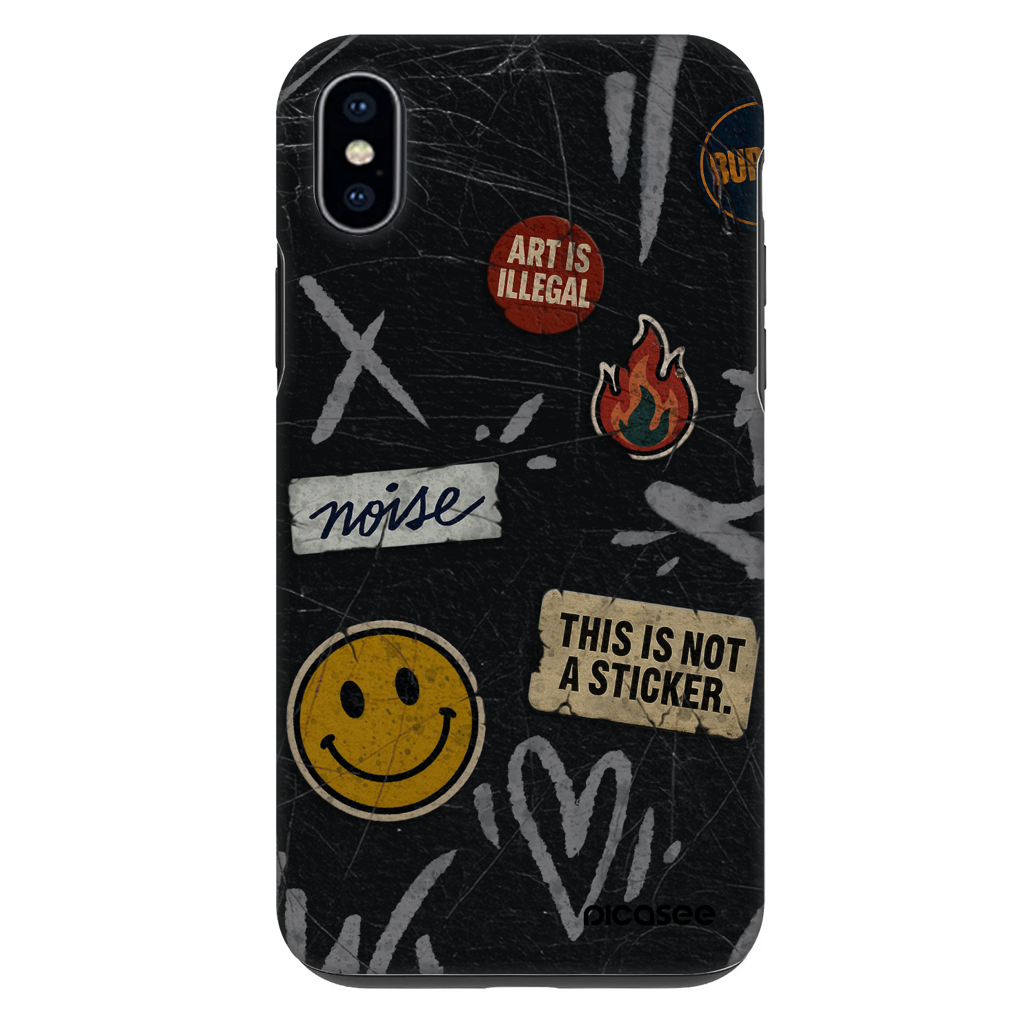 Picasee Fashion Case für Apple iPhone XS Max - STICKERS x TAGS