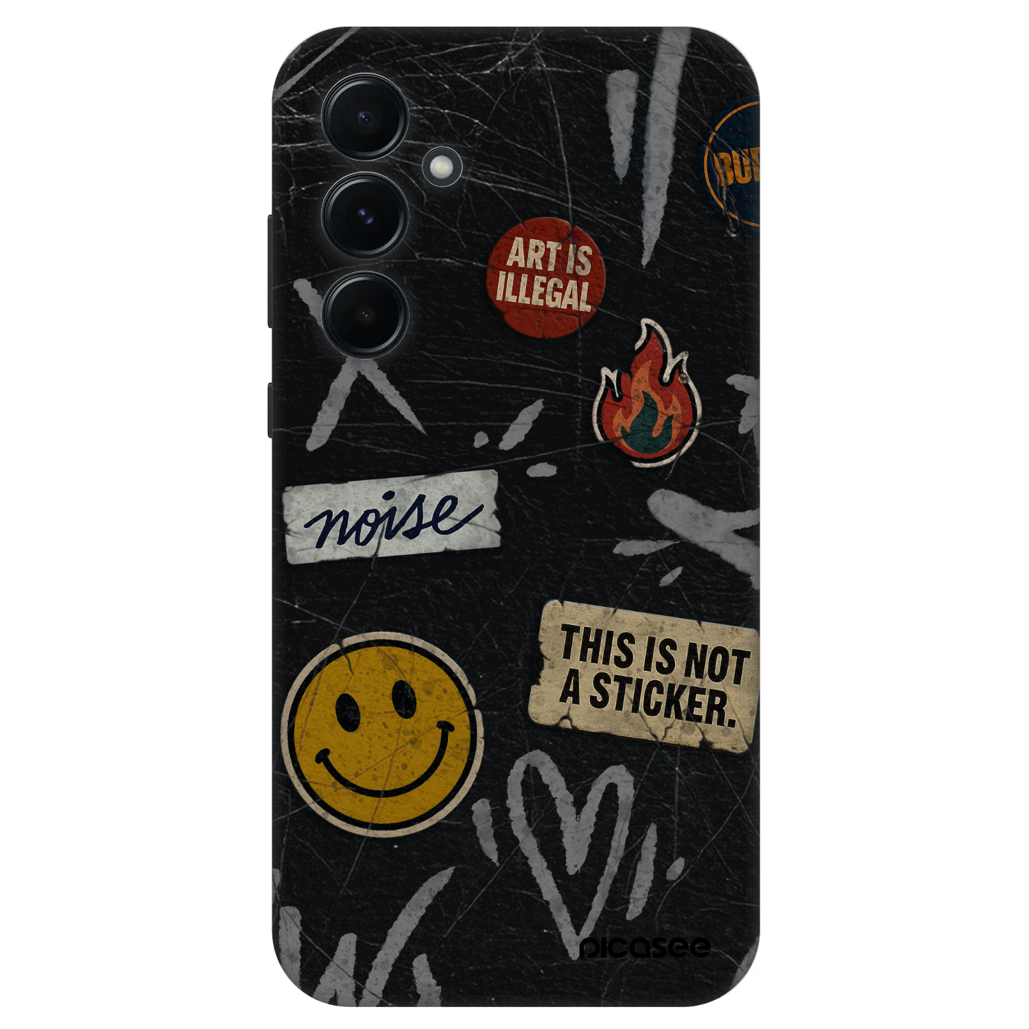 Picasee Fashion Case für Samsung Galaxy A55 5G A556B - STICKERS x TAGS
