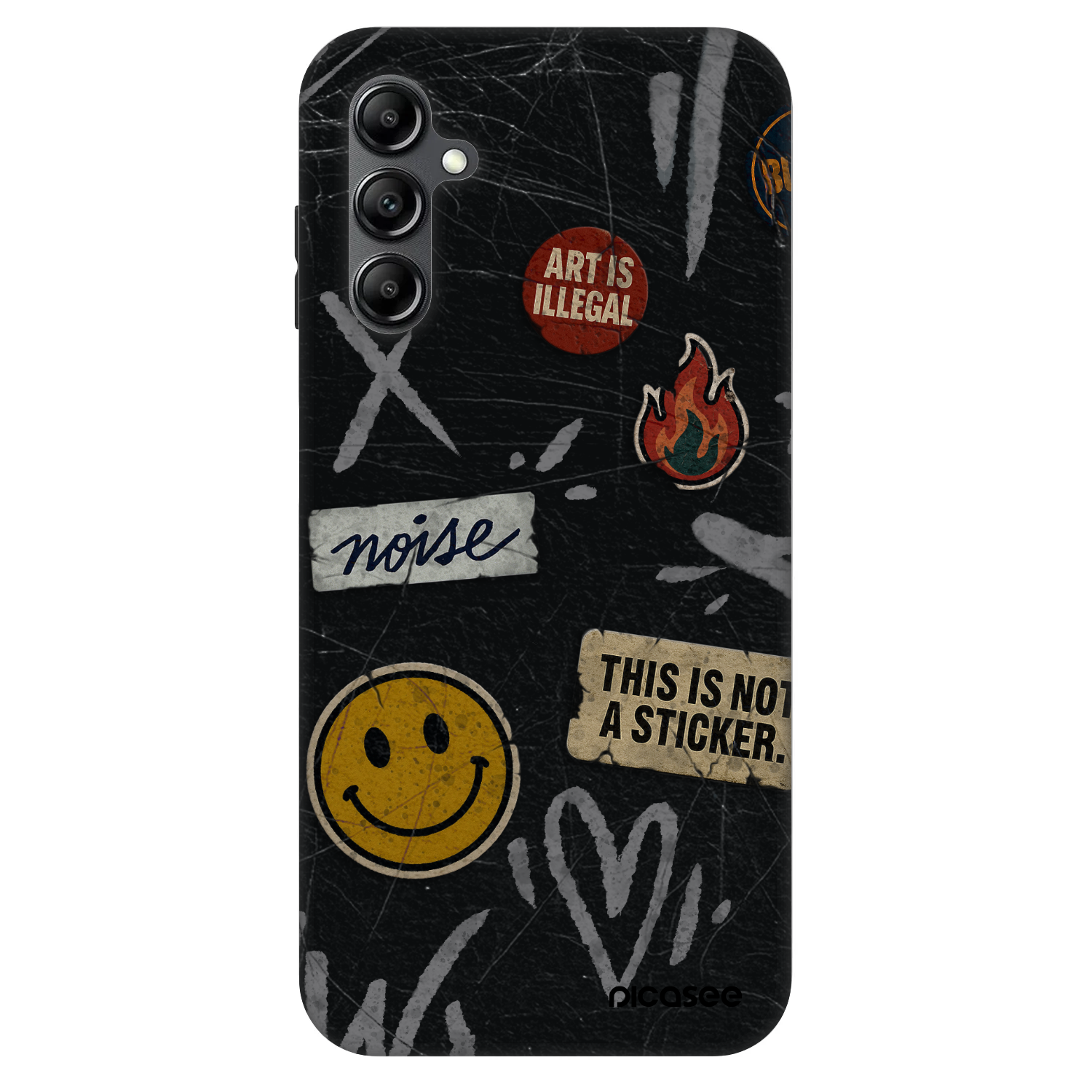 Picasee Fashion Case für Samsung Galaxy A14 4G A145R - STICKERS x TAGS
