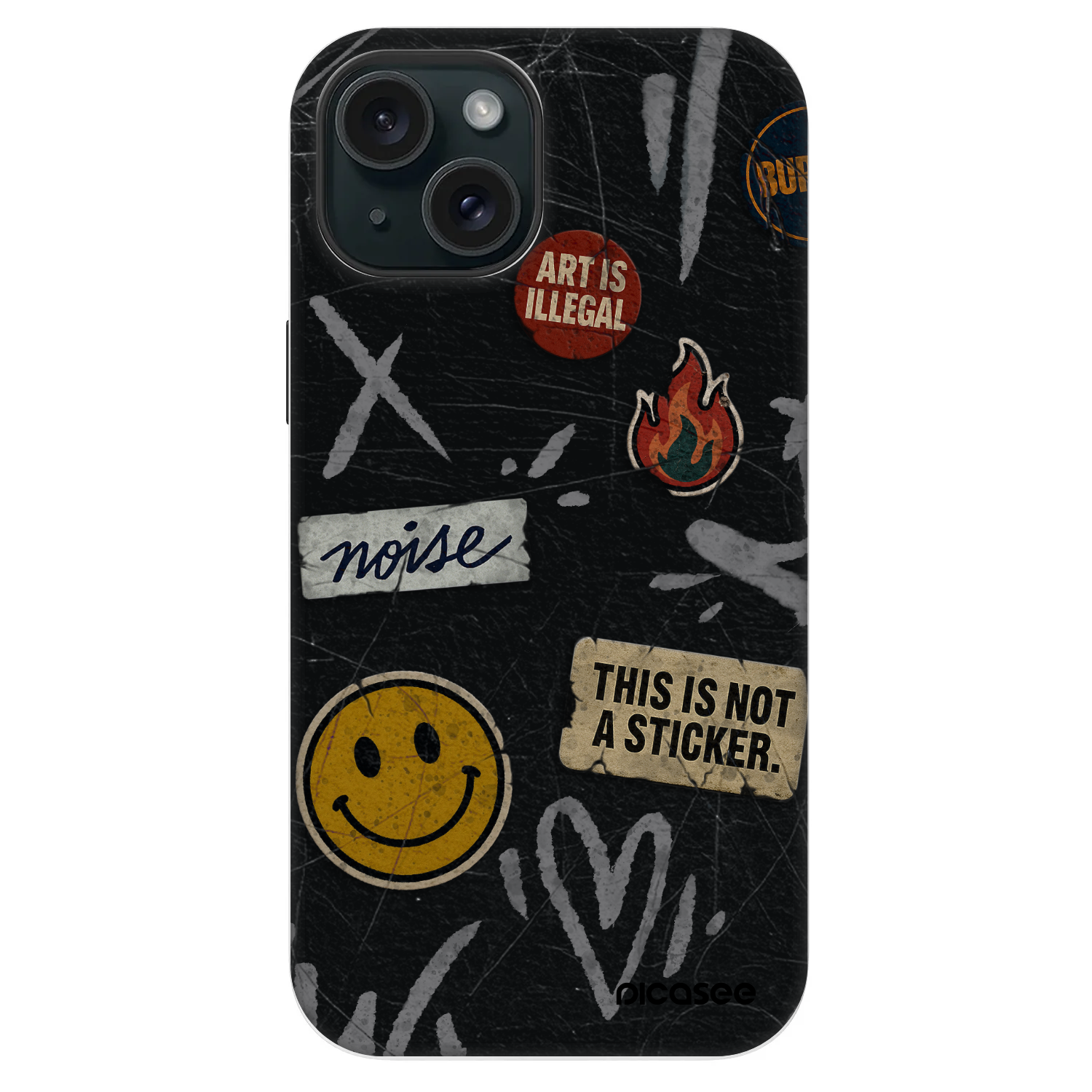 Picasee Fashion Case MagSafe für Apple iPhone 14 - STICKERS x TAGS