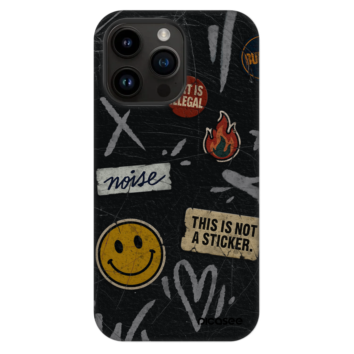 Picasee Fashion Case MagSafe für Apple iPhone 14 Pro Max - STICKERS x TAGS