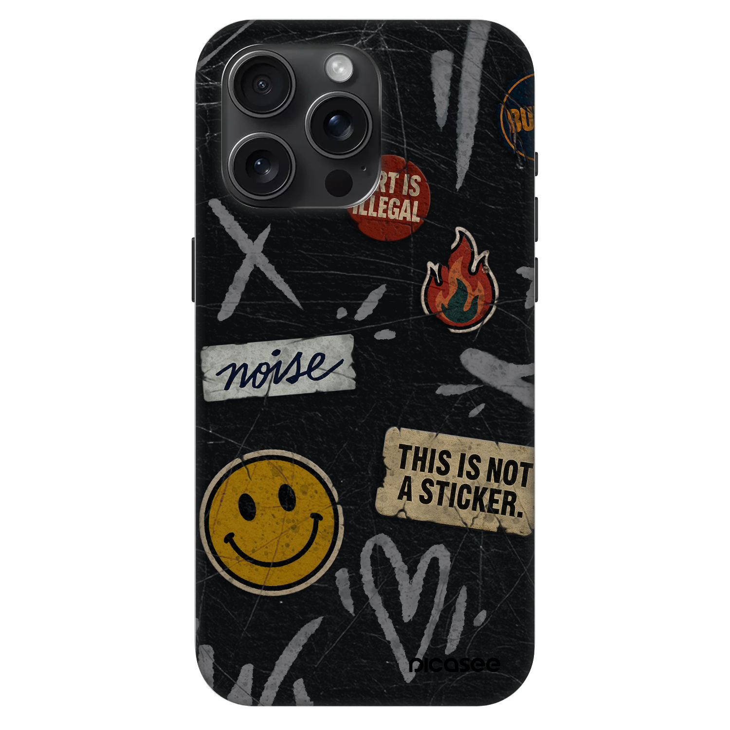 Picasee Fashion Case MagSafe für Apple iPhone 15 Pro Max - STICKERS x TAGS