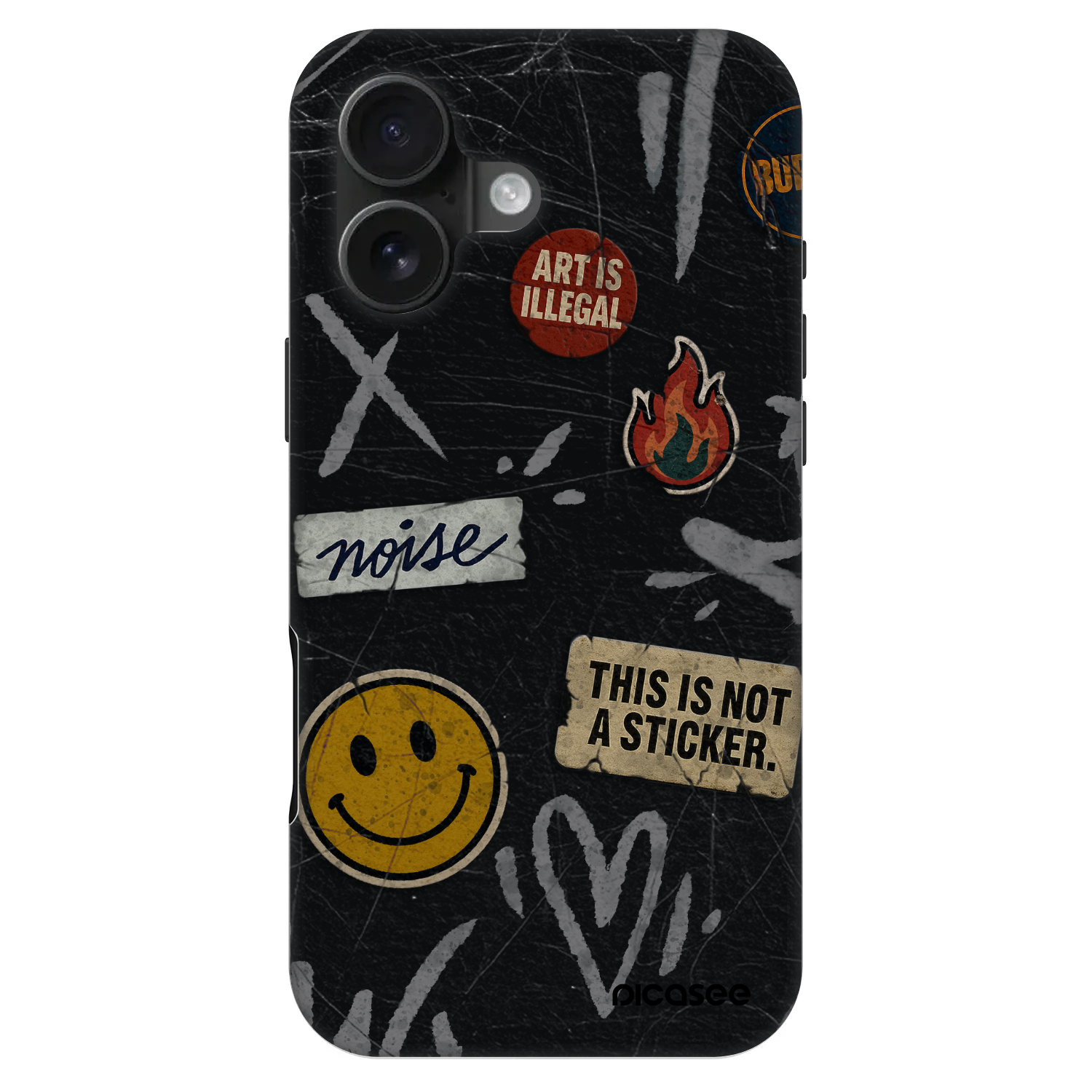 Picasee Fashion Case MagSafe für Apple iPhone 16 - STICKERS x TAGS