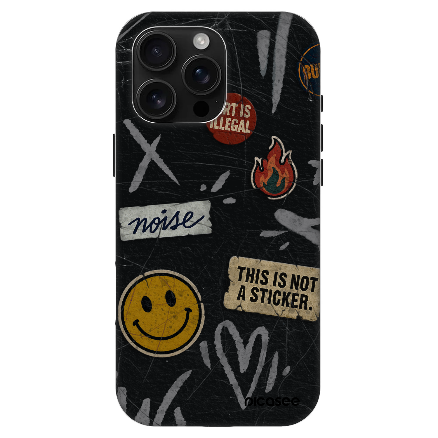 Picasee Fashion Case MagSafe für Apple iPhone 16 Pro Max - STICKERS x TAGS