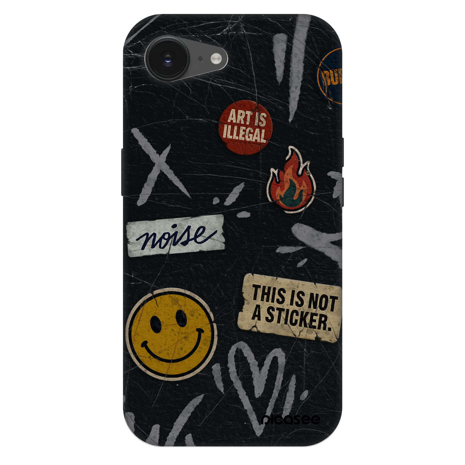 Picasee Fashion Case MagSafe für Apple iPhone 16e - STICKERS x TAGS
