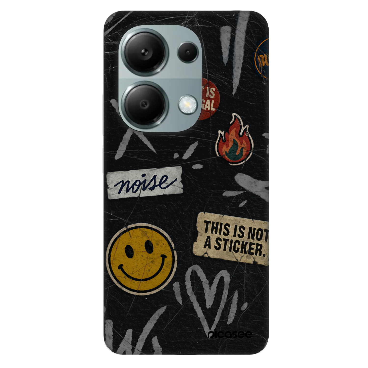 Picasee Fashion Case für Xiaomi Redmi Note 13 Pro 4G - STICKERS x TAGS