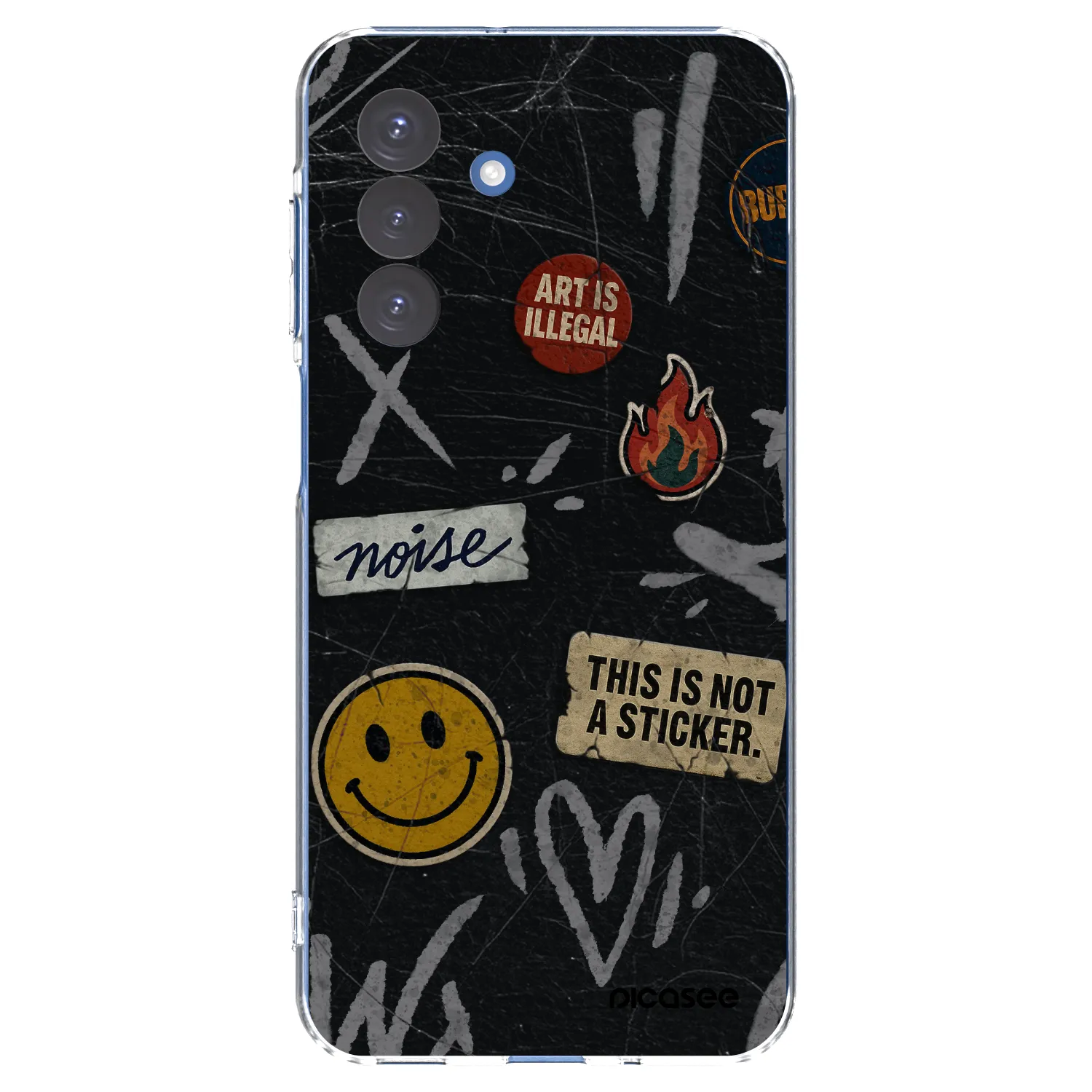 Picasee Samsung Galaxy A17 5G Hülle - Transparentes Silikon - STICKERS x TAGS