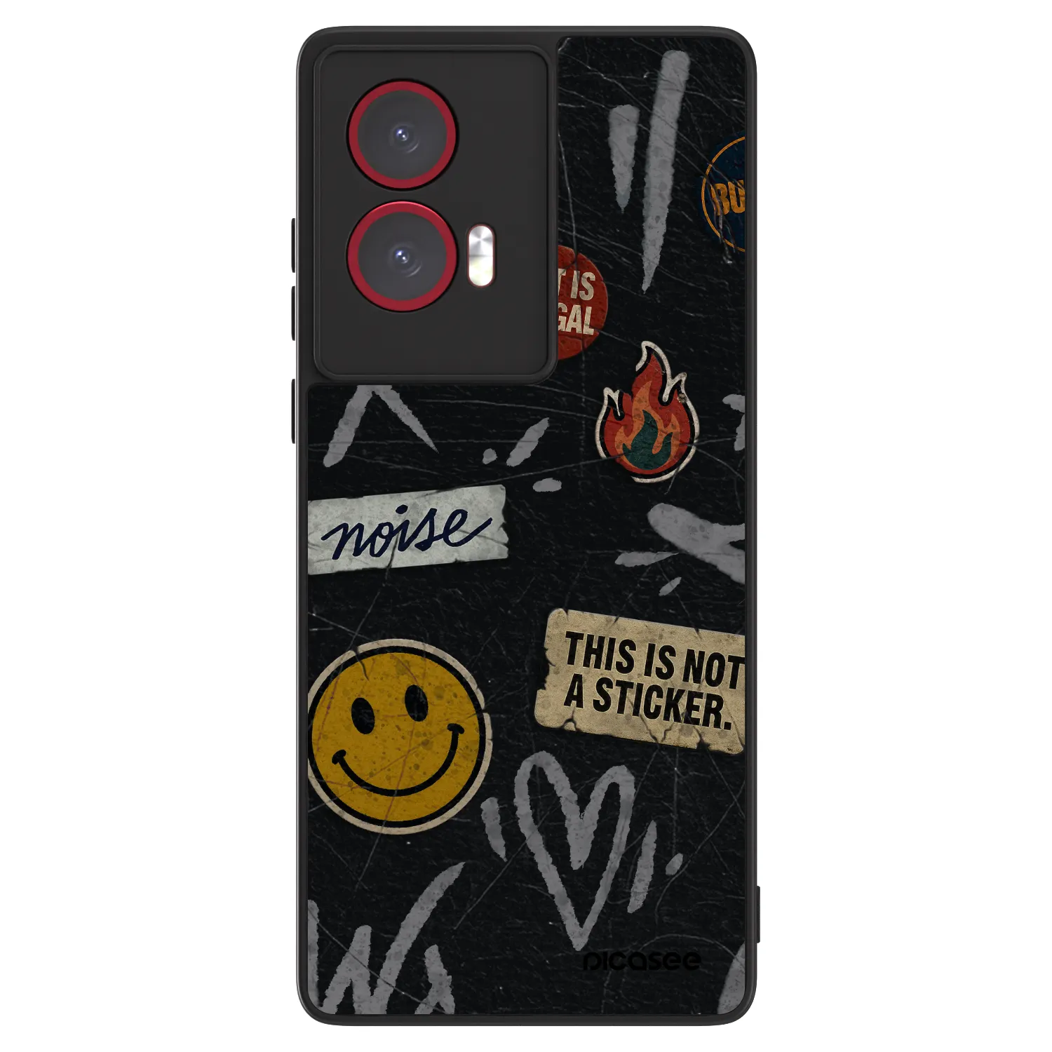 Picasee ULTIMATE CASE für Motorola Edge 50 Fusion - STICKERS x TAGS