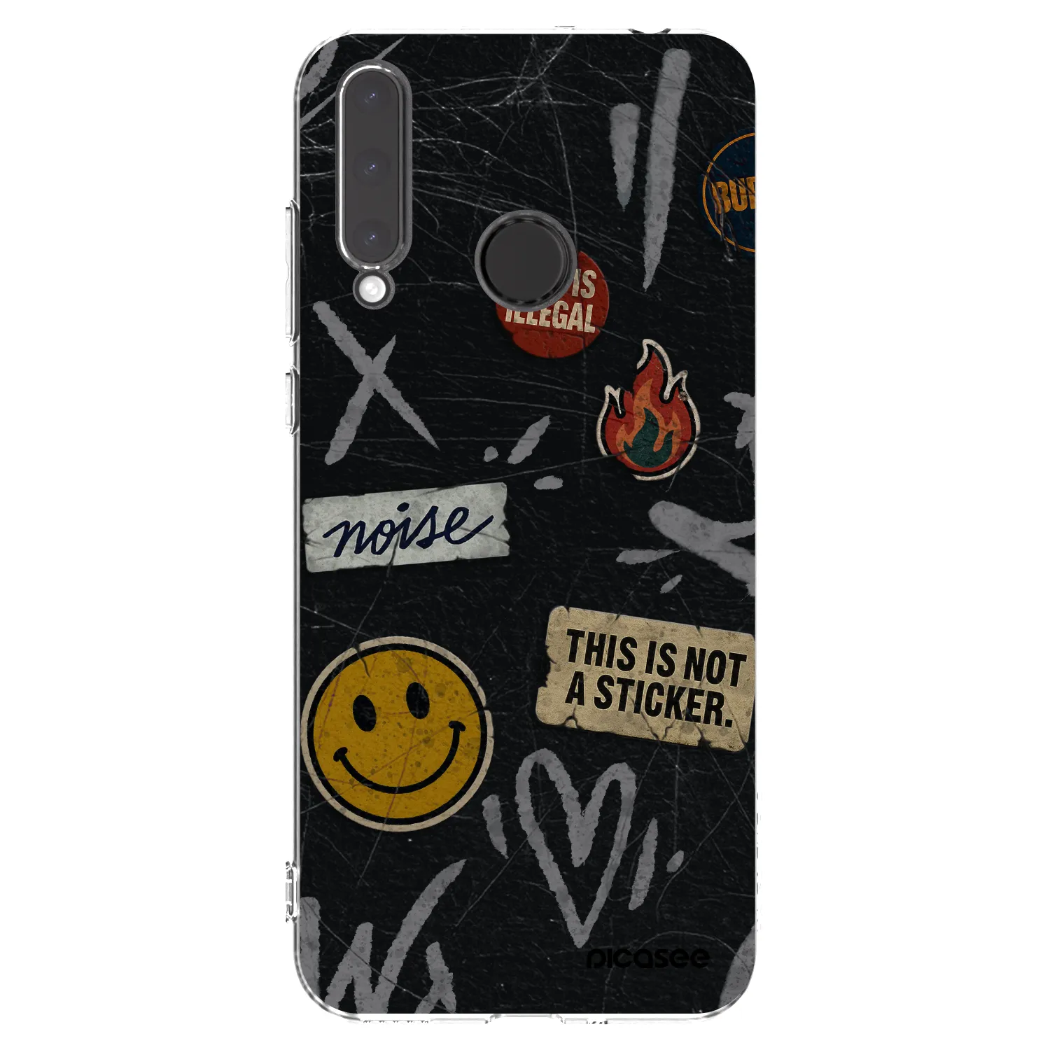 Picasee Honor 20 Lite Hülle - Transparentes Silikon - STICKERS x TAGS