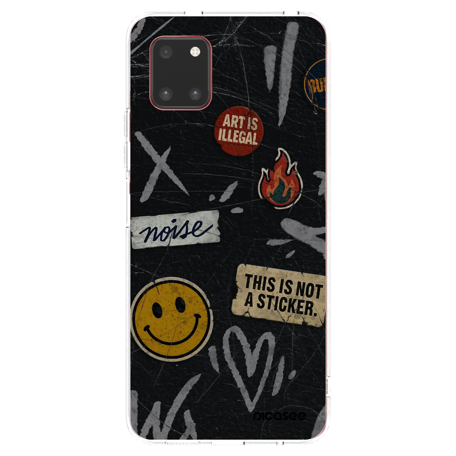 Picasee Samsung Galaxy Note 10 Lite N770F Hülle - Transparentes Silikon - STICKERS x TAGS