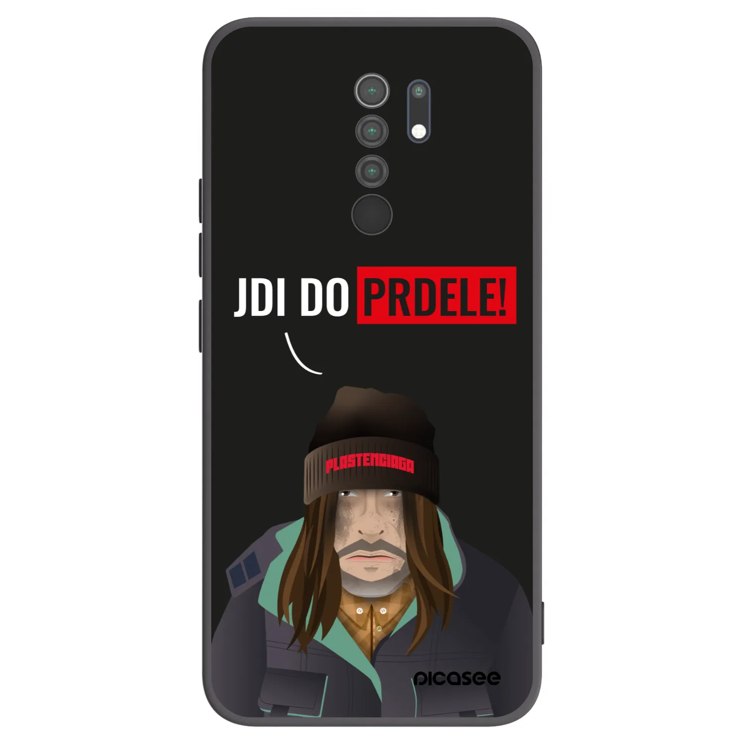 Picasee Xiaomi Redmi 9 Hülle - Schwarzes Silikon - Bezďák