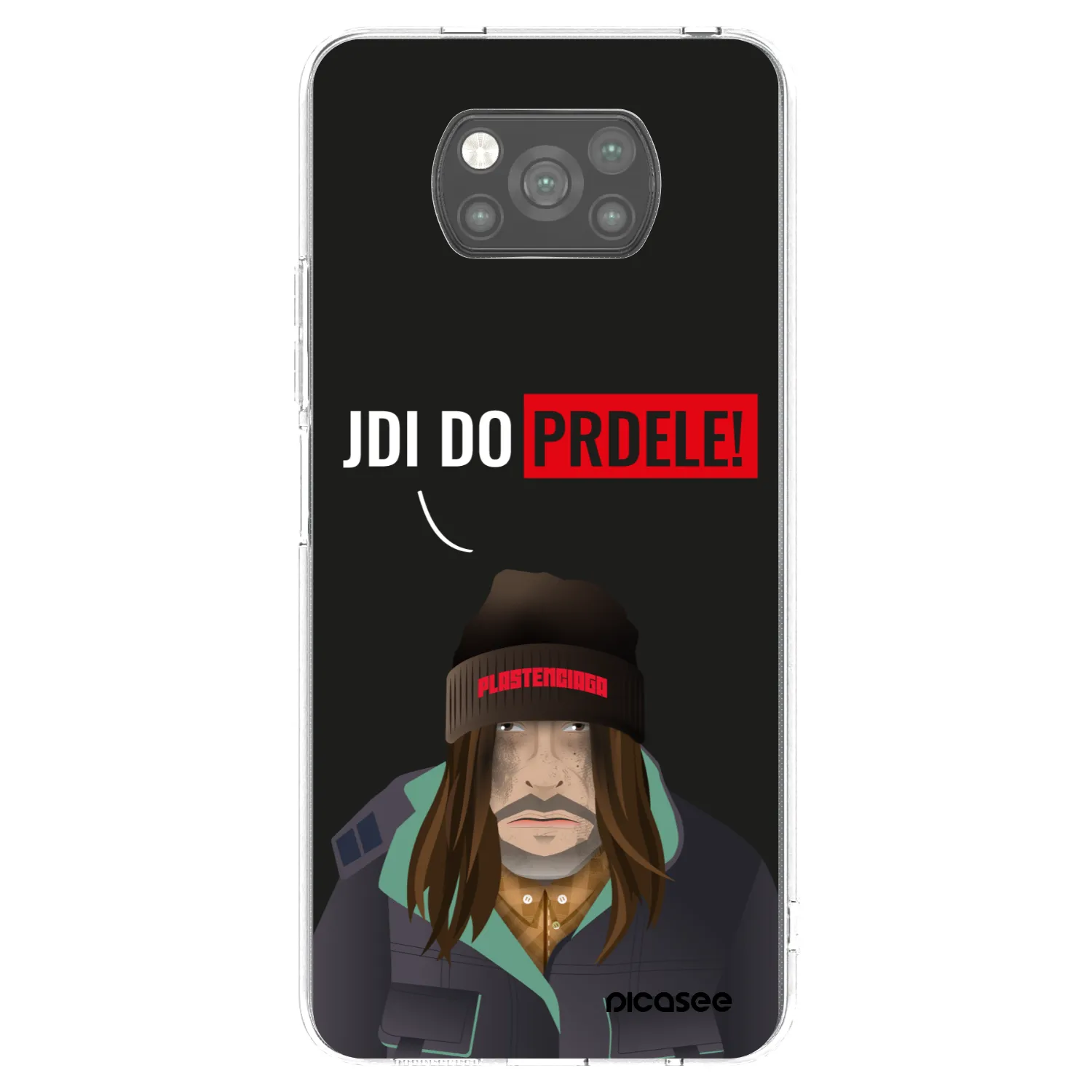 Picasee Xiaomi Poco X3 Hülle - Schwarzes Silikon - Bezďák
