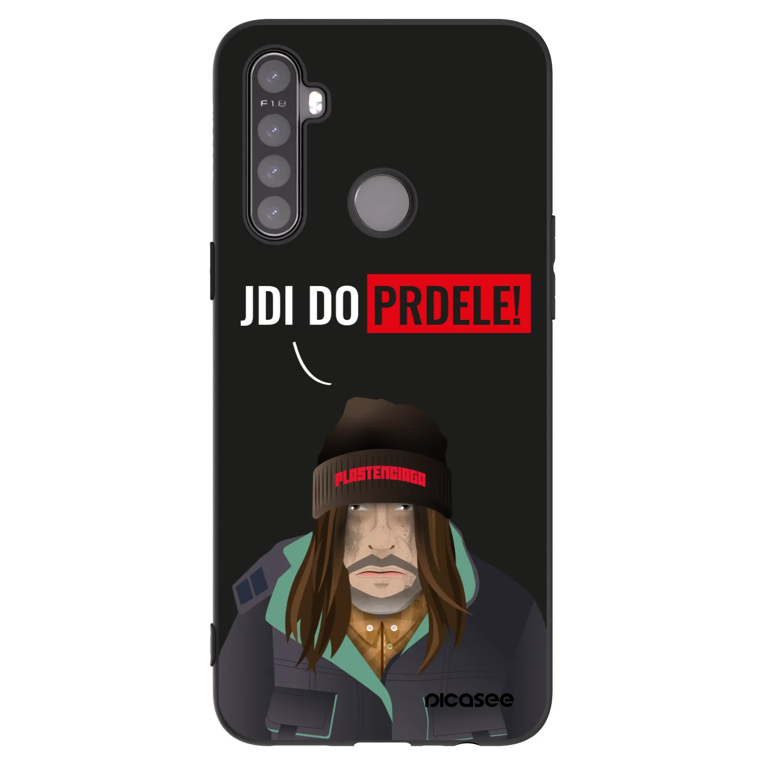 Picasee Realme 5 Hülle - Schwarzes Silikon - Bezďák