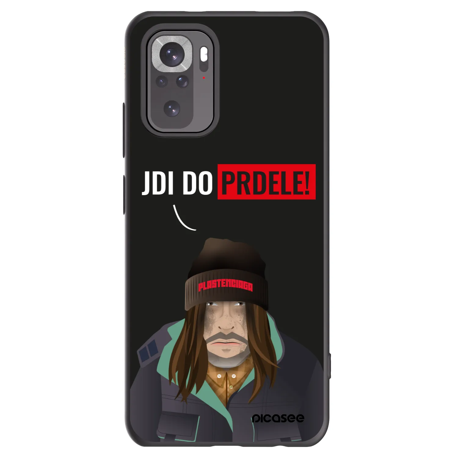 Picasee Xiaomi Redmi Note 10S Hülle - Schwarzes Silikon - Bezďák