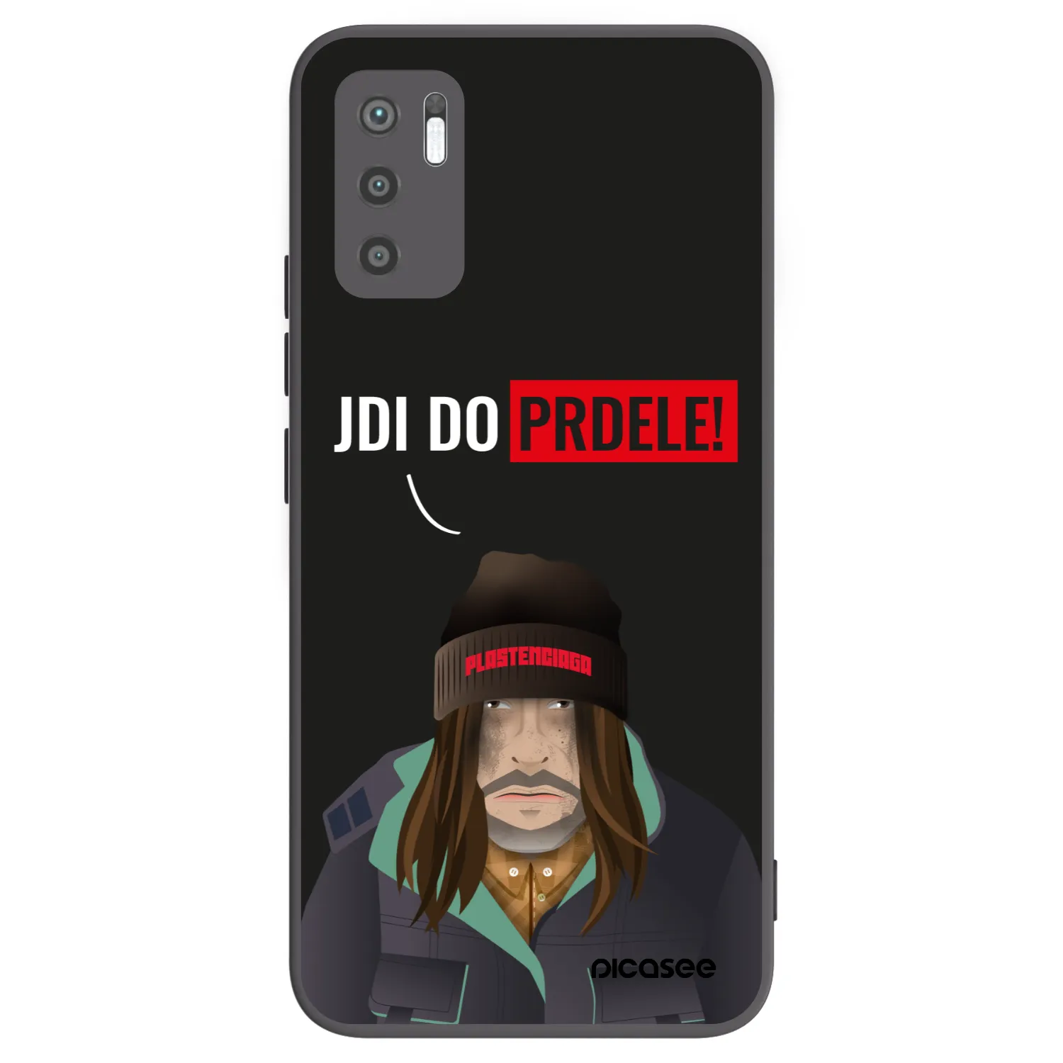 Picasee Xiaomi Redmi Note 10 5G Hülle - Schwarzes Silikon - Bezďák