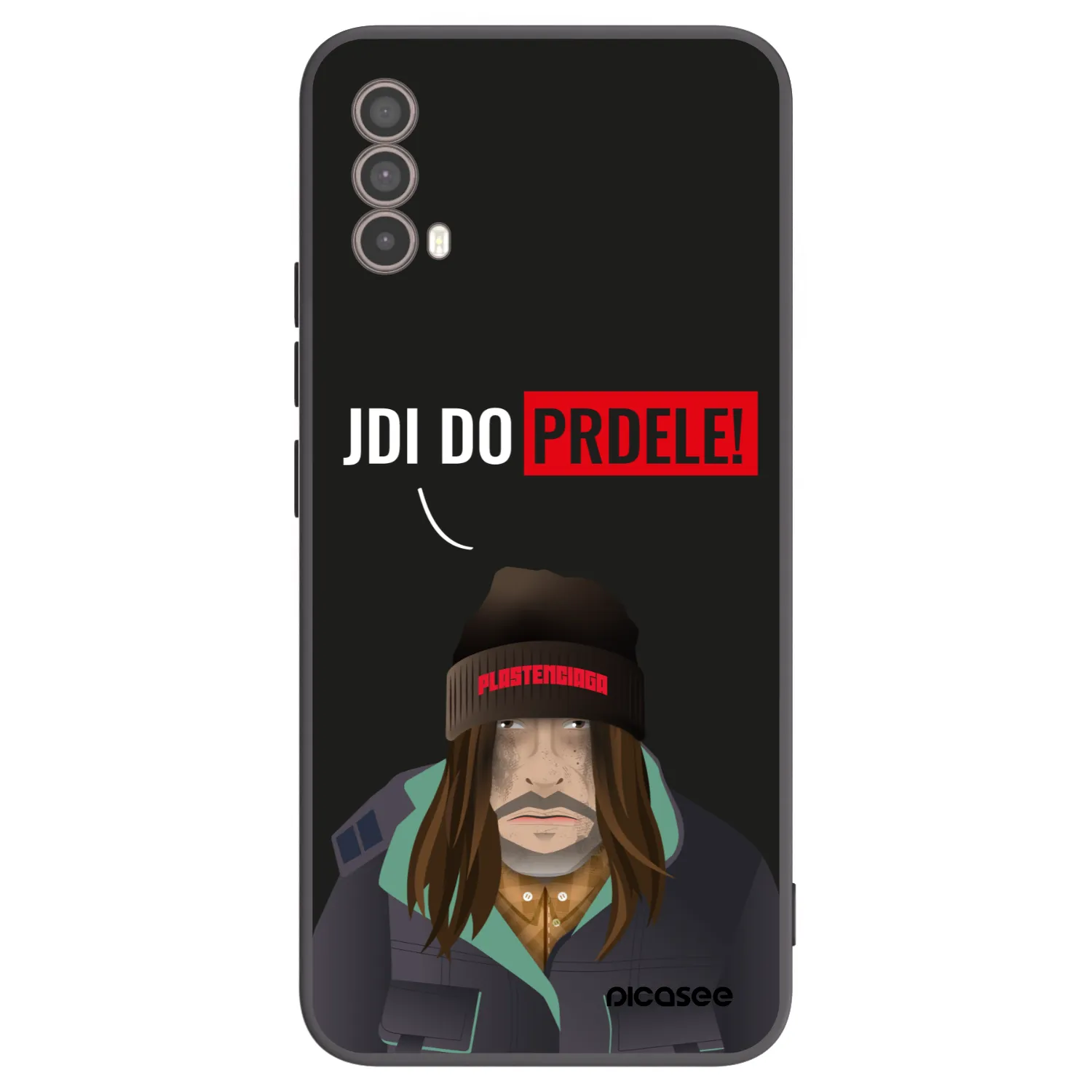 Picasee Motorola Moto E40 Hülle - Schwarzes Silikon - Bezďák