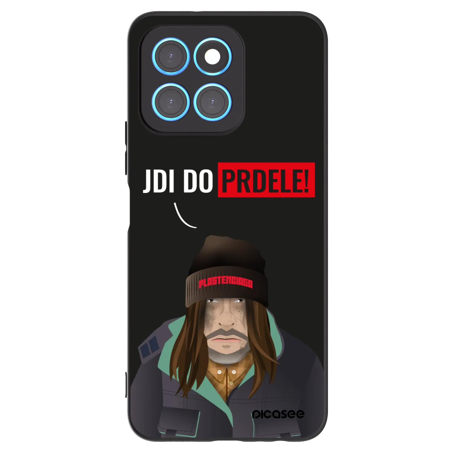 Picasee Honor X8 5G Hülle - Schwarzes Silikon - Bezďák