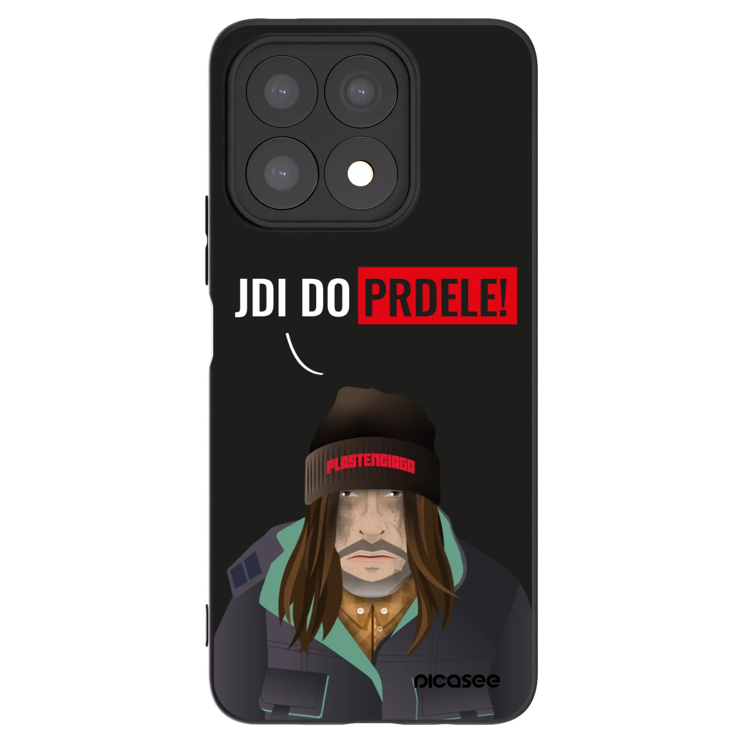 Picasee Honor X8a Hülle - Schwarzes Silikon - Bezďák