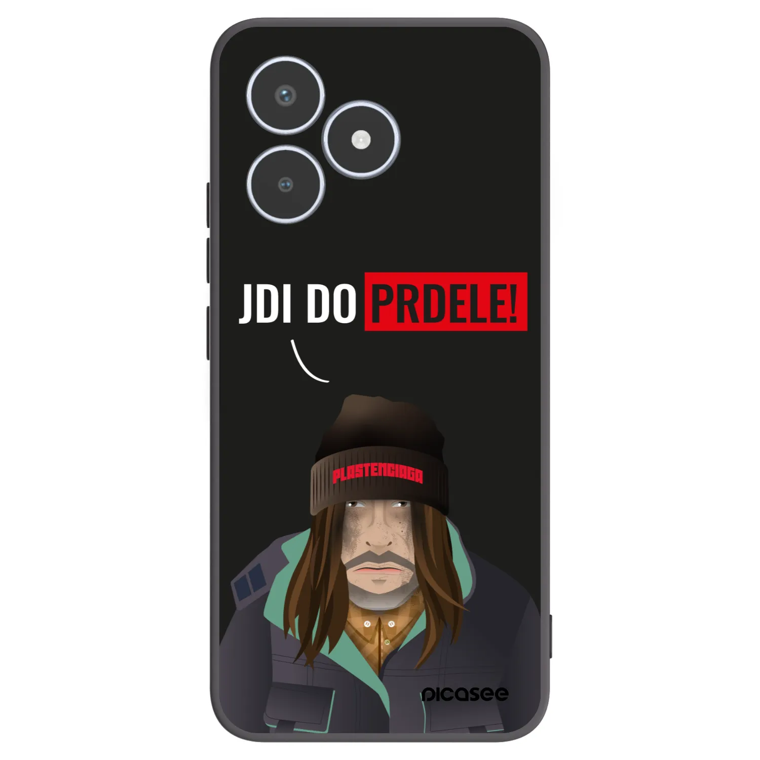 Picasee Realme C53 Hülle - Schwarzes Silikon - Bezďák