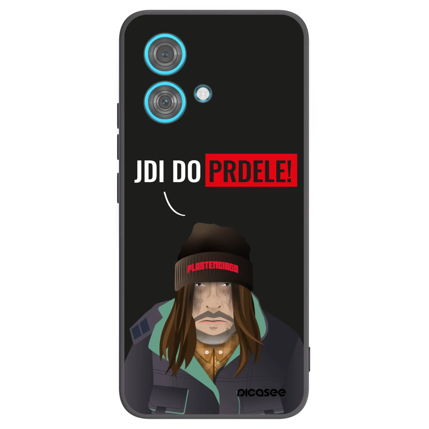 Picasee Motorola Edge 40 Neo Hülle - Schwarzes Silikon - Bezďák