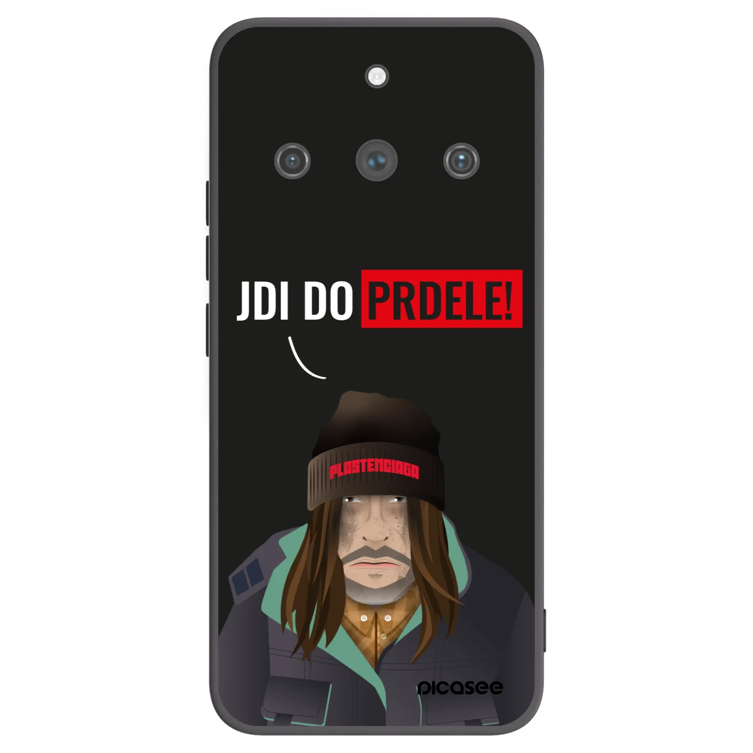 Picasee Realme 11 Pro+ Hülle - Schwarzes Silikon - Bezďák