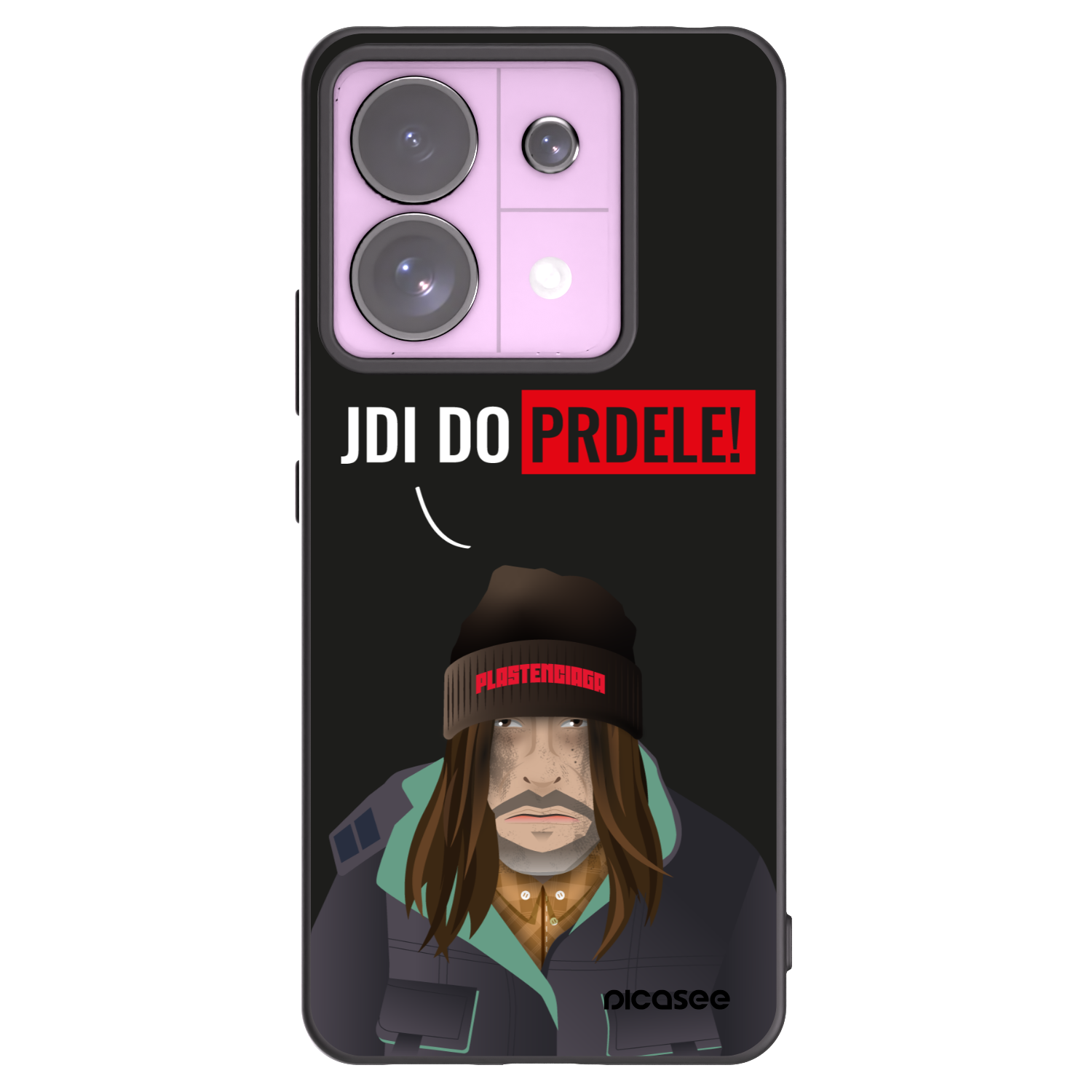 Picasee Xiaomi Redmi Note 13 Pro 5G Hülle - Schwarzes Silikon - Bezďák