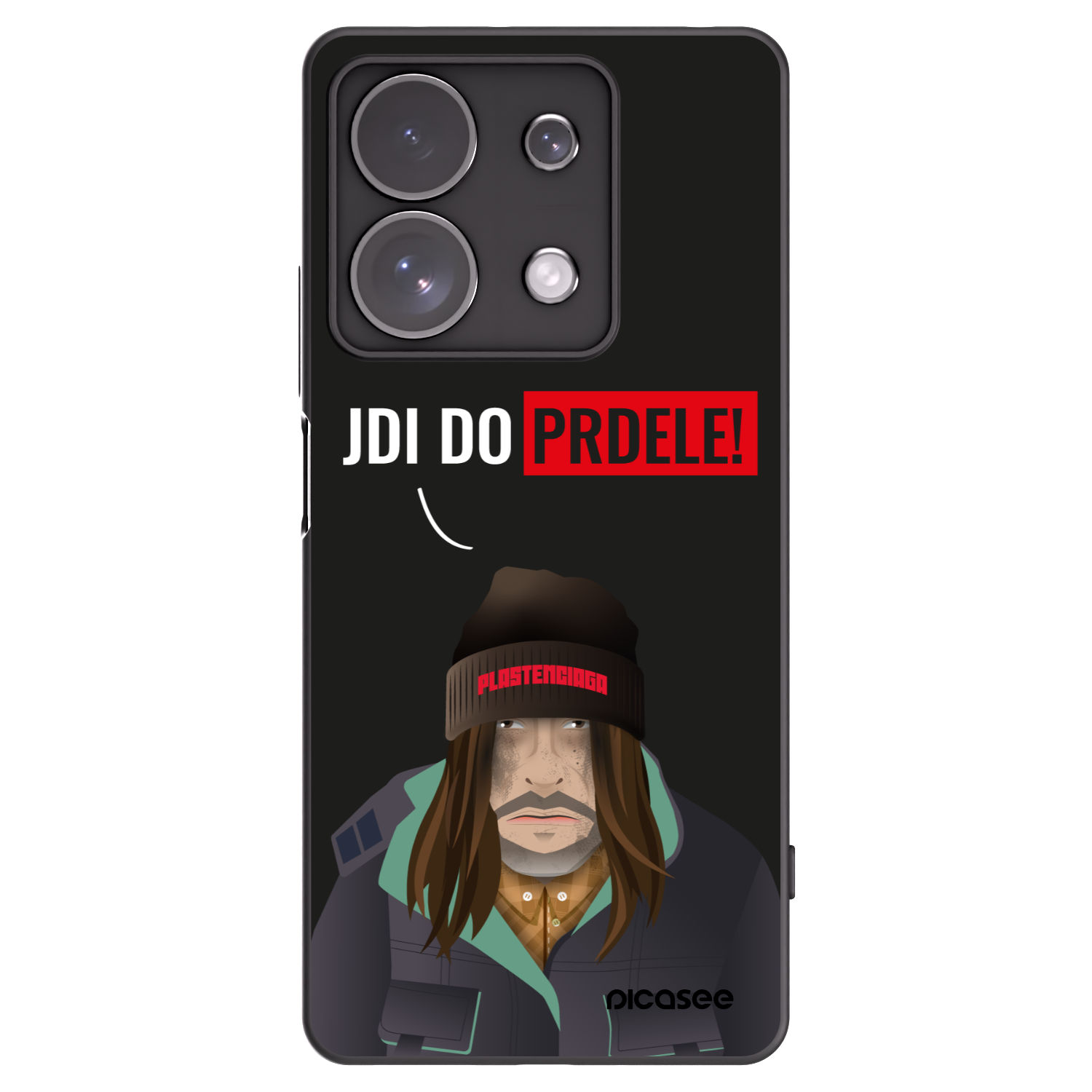 Picasee Xiaomi Redmi Note 13 Pro 4G Hülle - Schwarzes Silikon - Bezďák