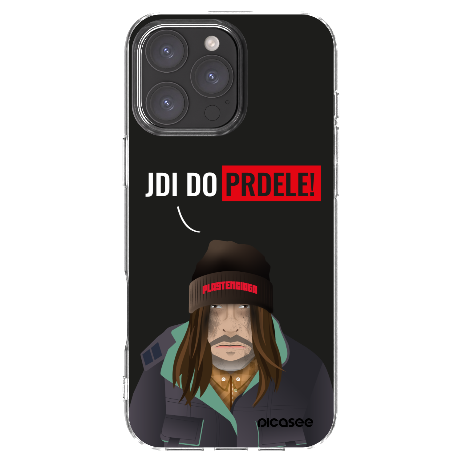 Picasee Apple iPhone 16 Pro Max Hülle - Transparentes Silikon - Bezďák