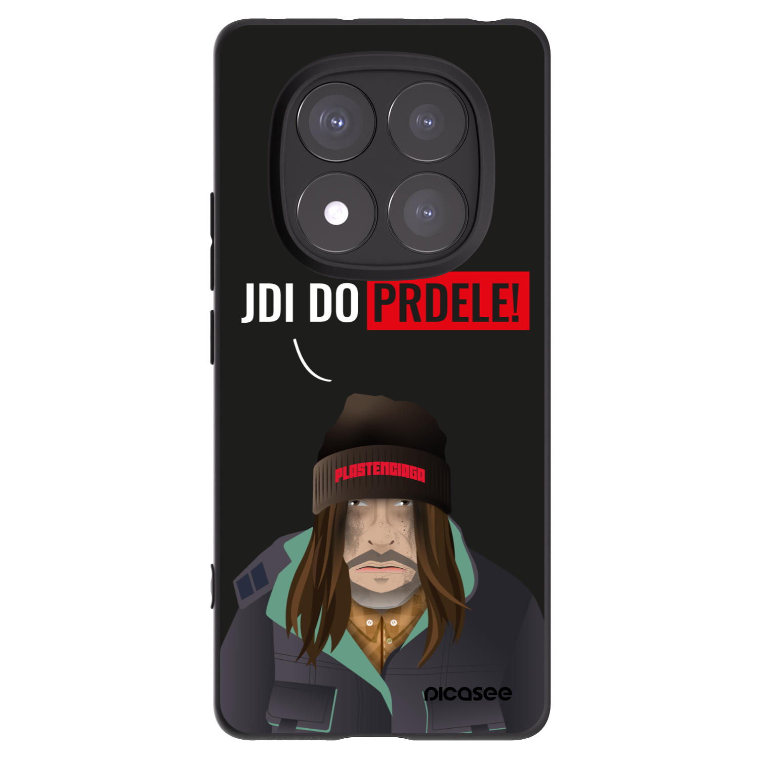 Picasee Xiaomi Redmi Note 14 Pro 5G Hülle - Schwarzes Silikon - Bezďák