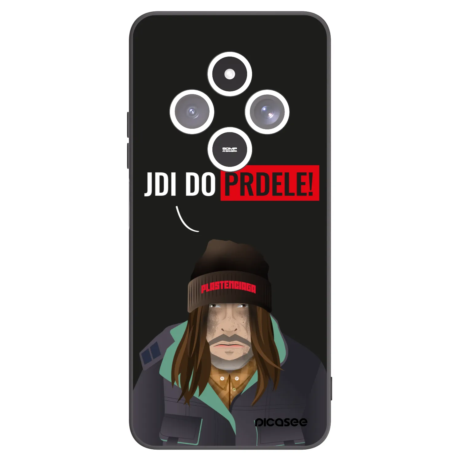 Picasee Xiaomi Redmi 14C Hülle - Schwarzes Silikon - Bezďák