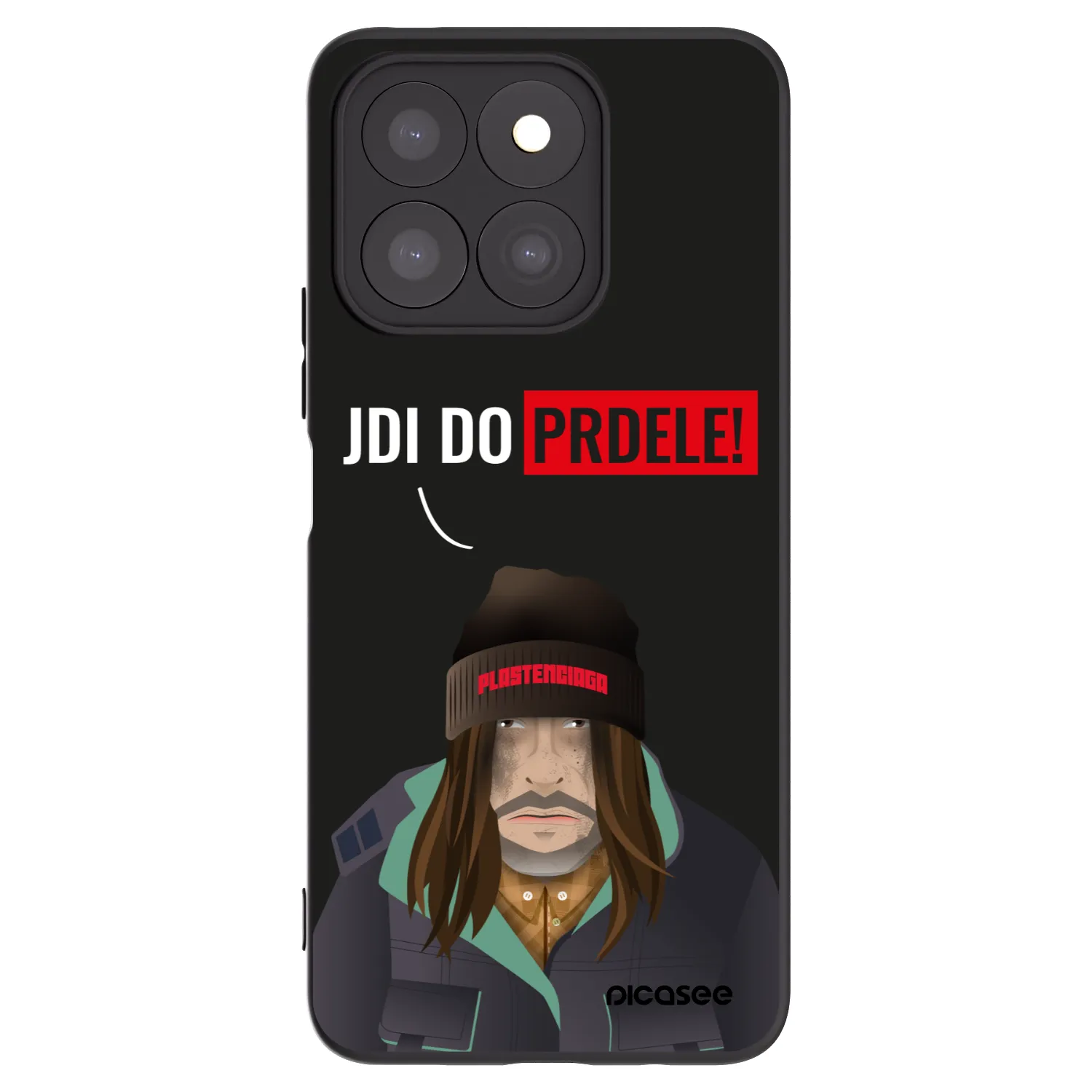 Picasee Honor X8c Hülle - Schwarzes Silikon - Bezďák