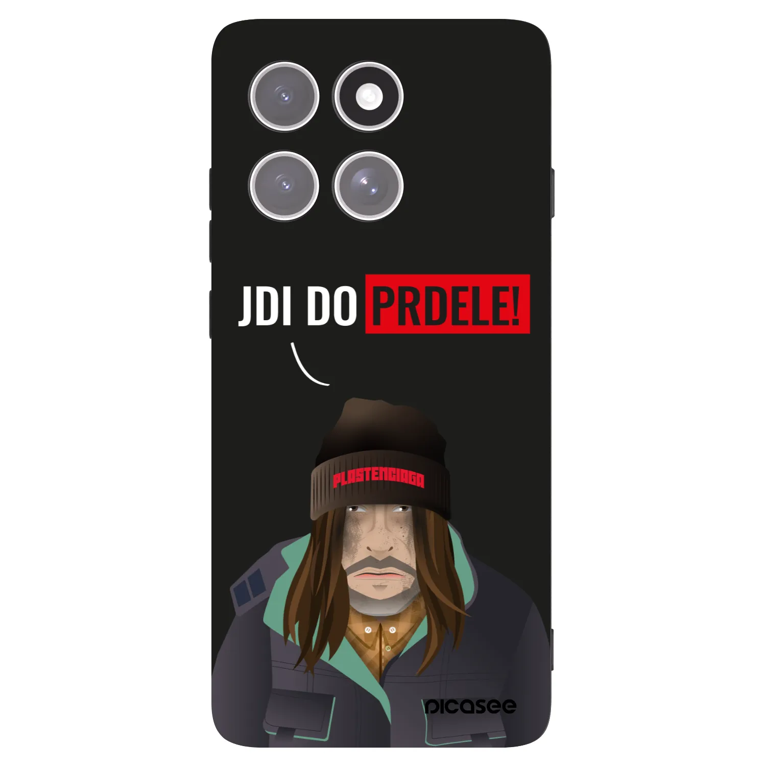 Picasee Motorola Edge 60 Pro Hülle - Schwarzes Silikon - Bezďák