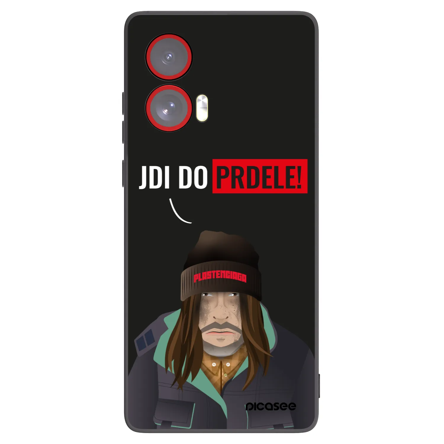 Picasee Motorola Edge 50 Fusion Hülle - Schwarzes Silikon - Bezďák