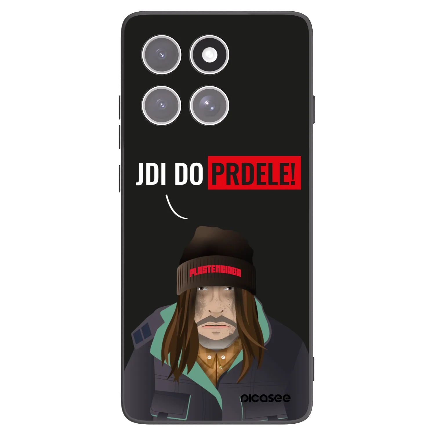 Picasee Motorola Edge 60 Fusion Hülle - Schwarzes Silikon - Bezďák