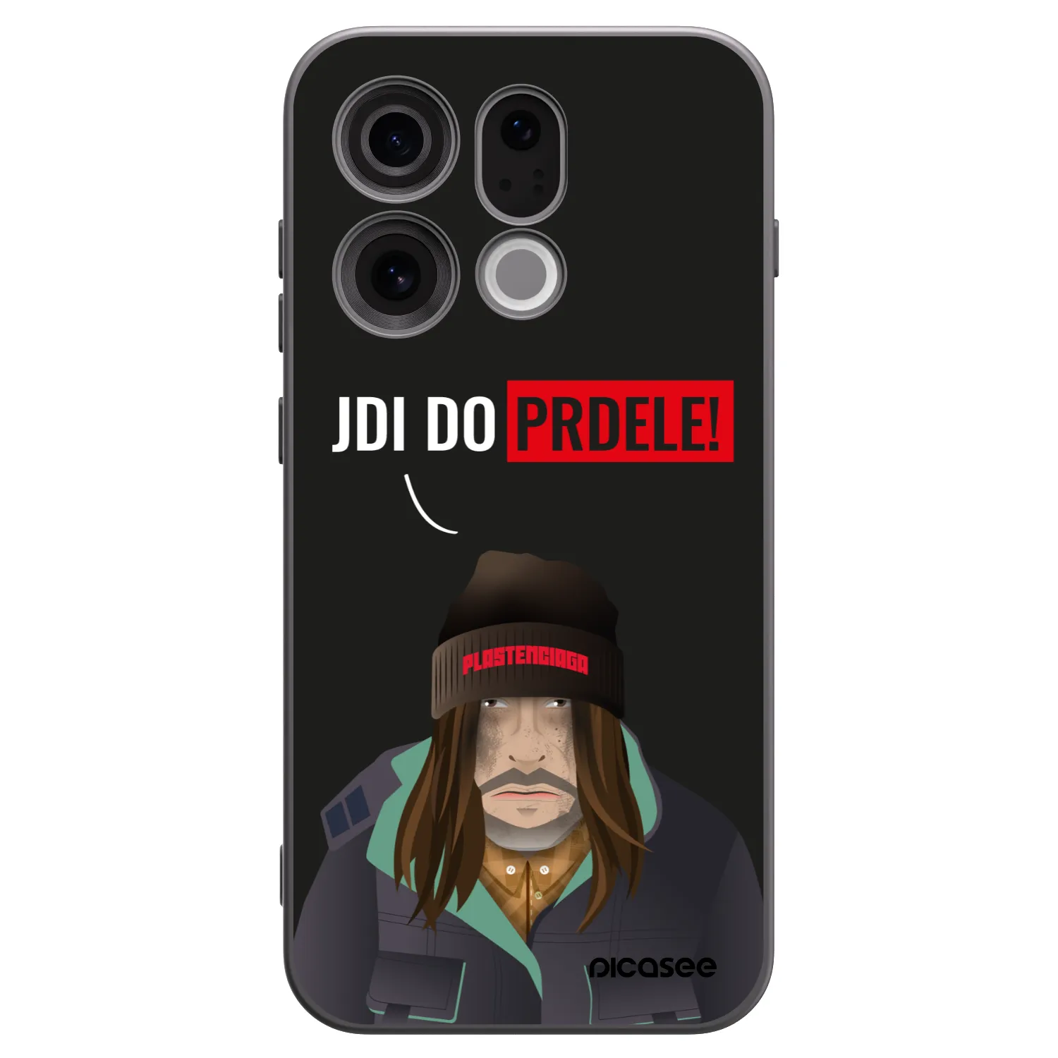 Picasee OPPO Find X9 Hülle - Schwarzes Silikon - Bezďák