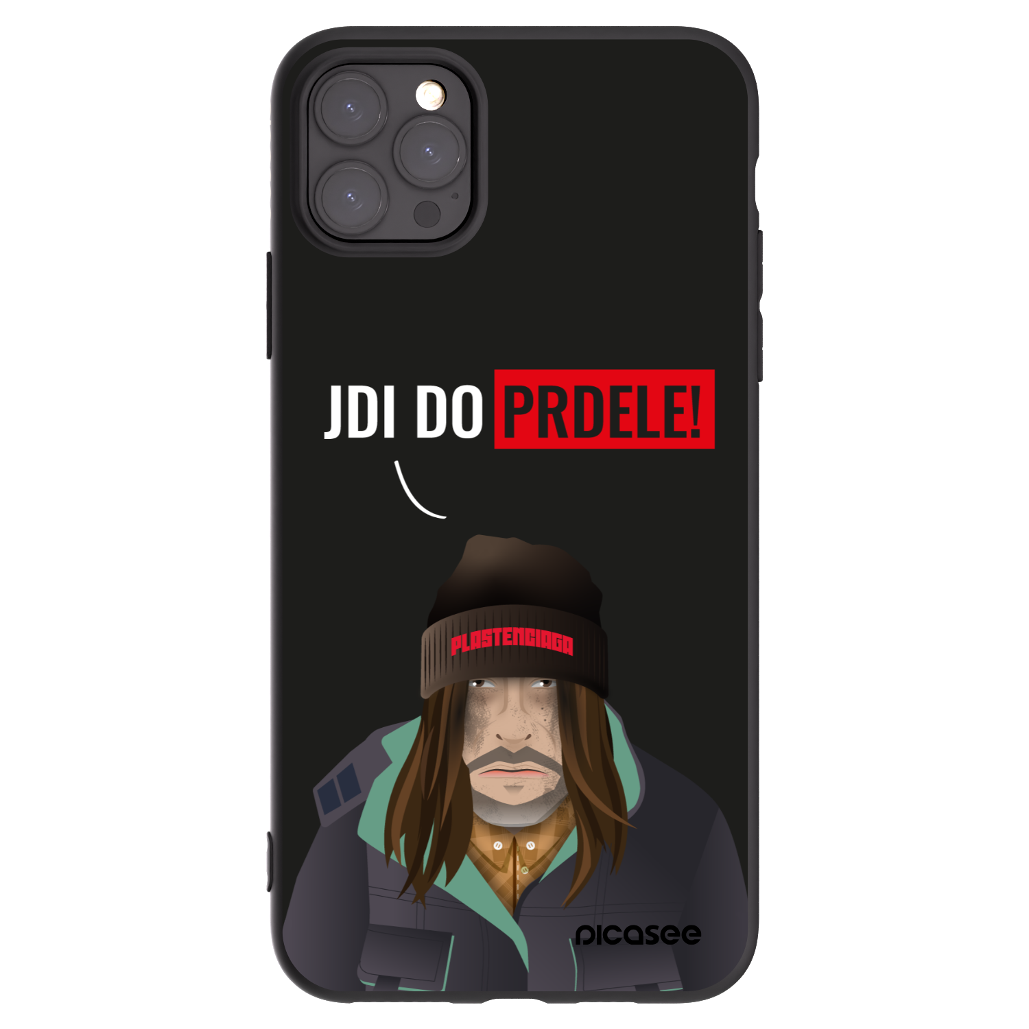 Picasee Apple iPhone 11 Pro Max Hülle - Schwarzes Silikon - Bezďák