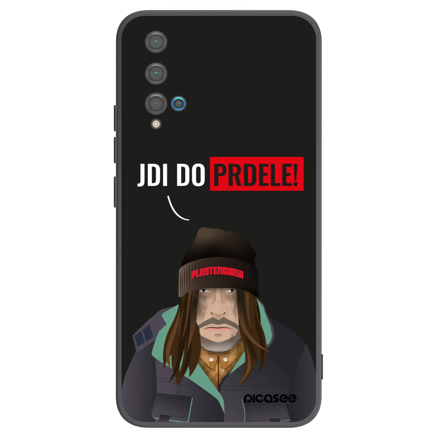 Picasee Huawei Nova 5T Hülle - Schwarzes Silikon - Bezďák