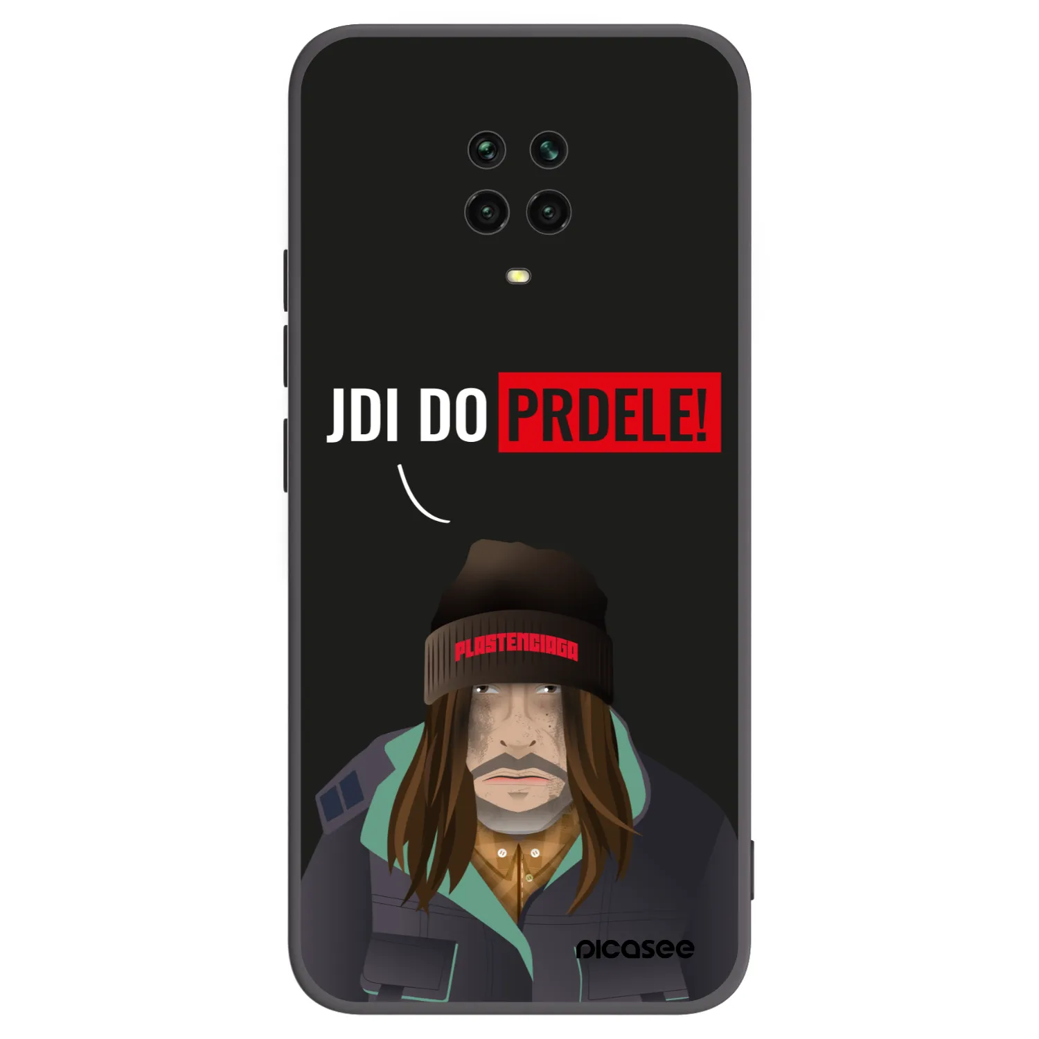 Picasee Xiaomi Redmi Note 9 Pro Hülle - Schwarzes Silikon - Bezďák