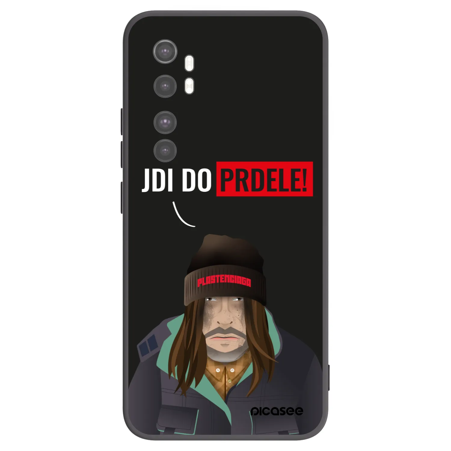 Picasee Xiaomi Mi Note 10 Lite Hülle - Schwarzes Silikon - Bezďák