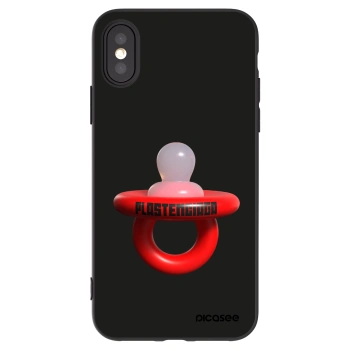 Picasee Apple iPhone X/XS Hülle - Schwarzes Silikon - Le Dudel