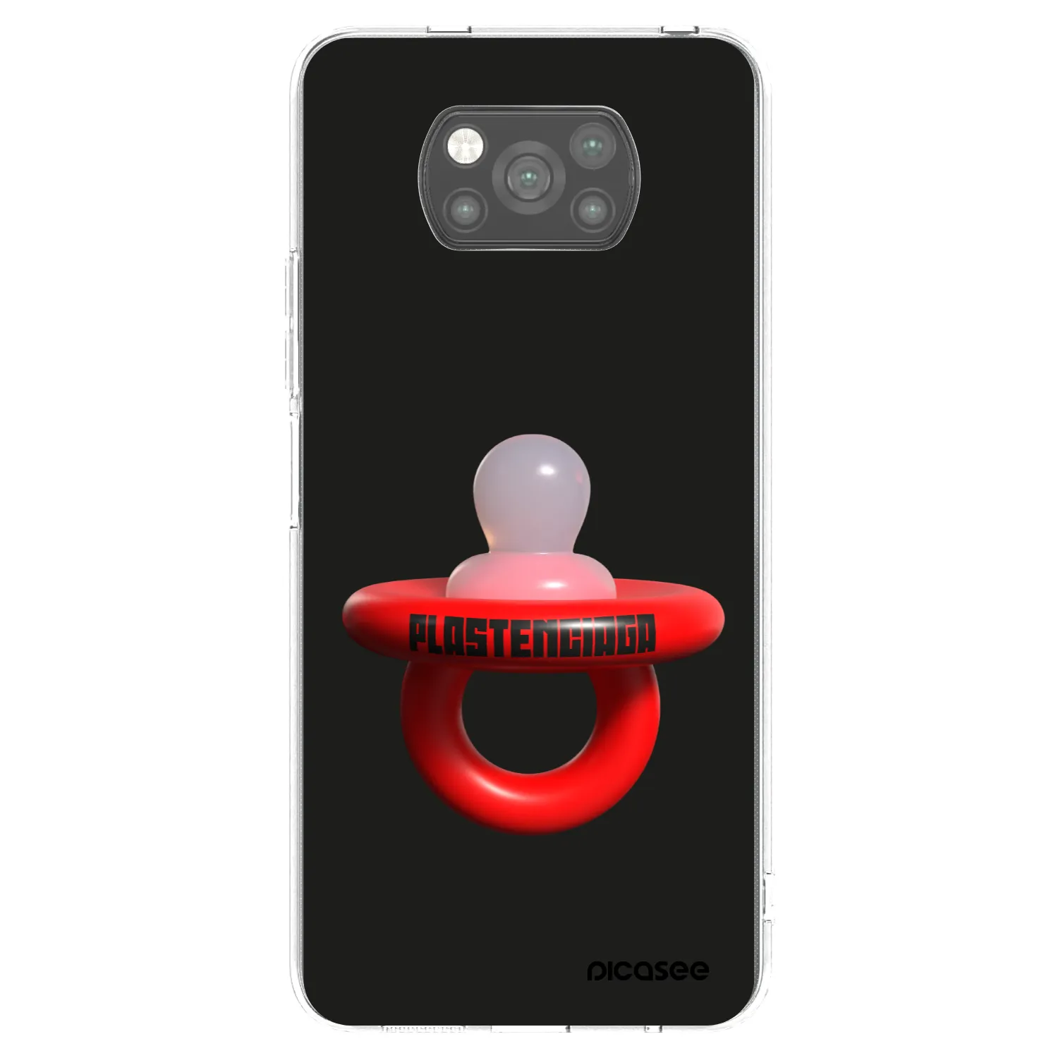 Picasee Xiaomi Poco X3 Hülle - Schwarzes Silikon - Le Dudel