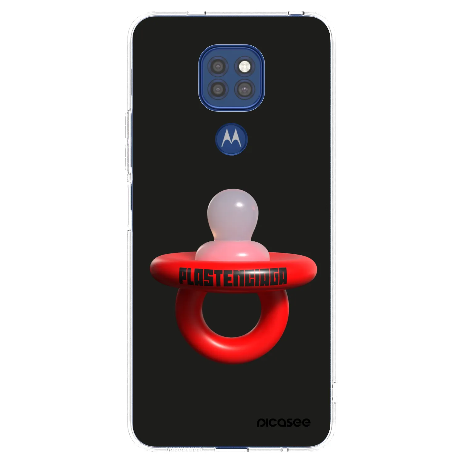 Picasee Motorola Moto G9 Play Hülle - Transparentes Silikon - Le Dudel