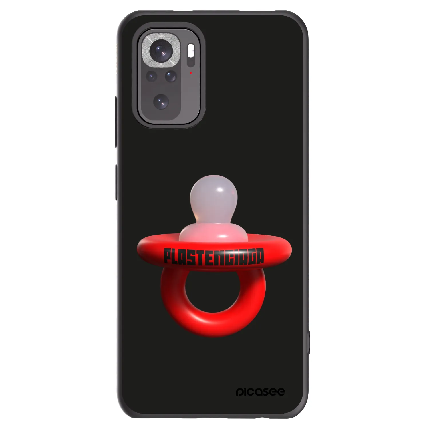 Picasee Xiaomi Redmi Note 10 Hülle - Schwarzes Silikon - Le Dudel