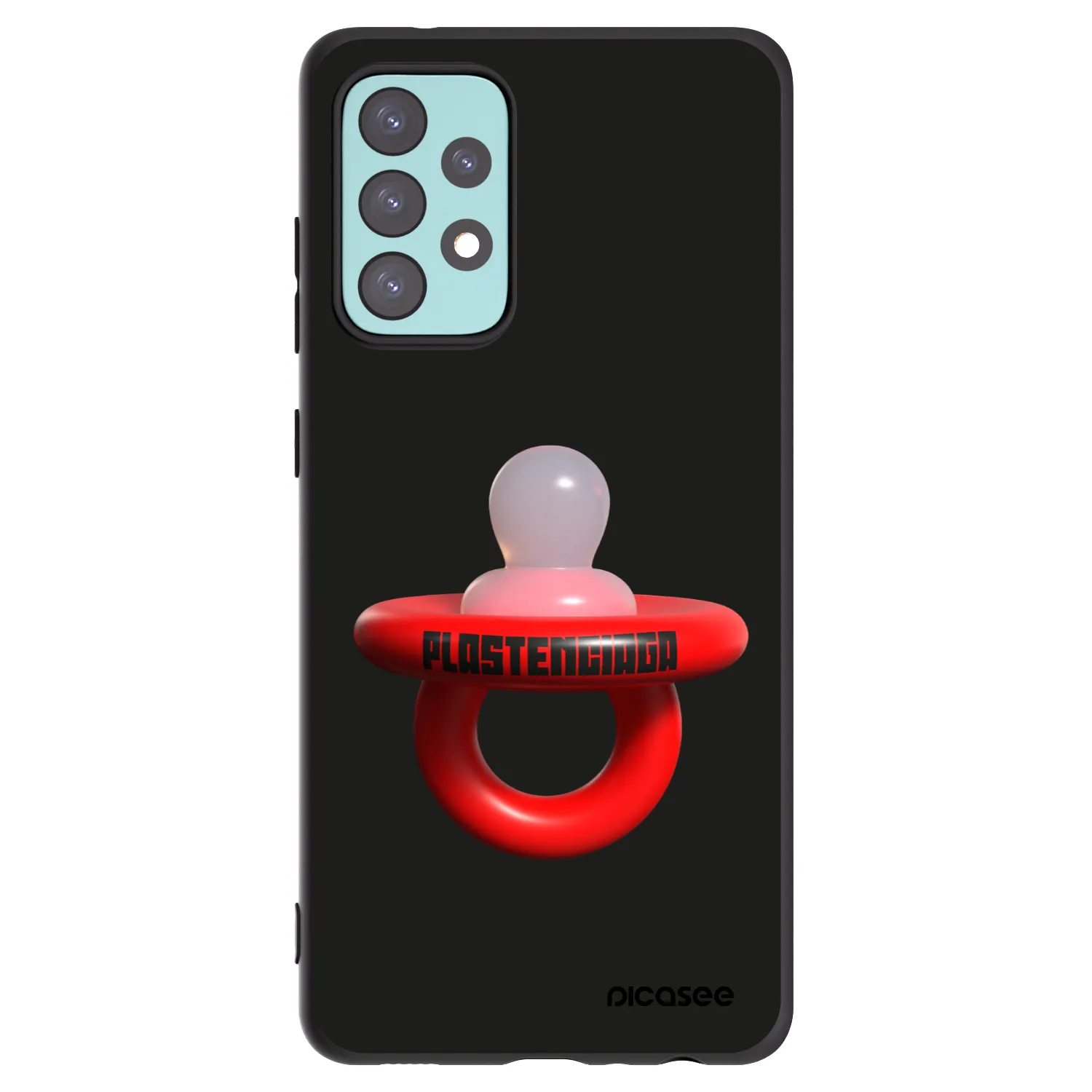 Picasee Samsung Galaxy A72 A725F Hülle - Schwarzes Silikon - Le Dudel